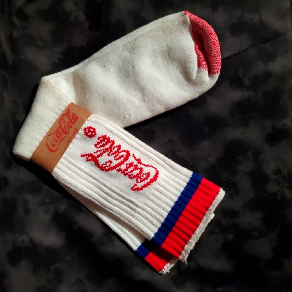 NWT Coca-Cola 1986 tube socks